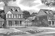 Country Style House Plan - 8 Beds 4 Baths 5454 Sq/Ft Plan #17-2904 