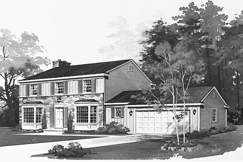 Dream House Plan - Colonial Exterior - Front Elevation Plan #72-652