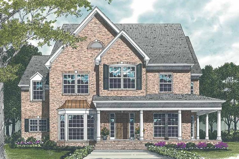 House Plan Design - Country Exterior - Front Elevation Plan #453-520