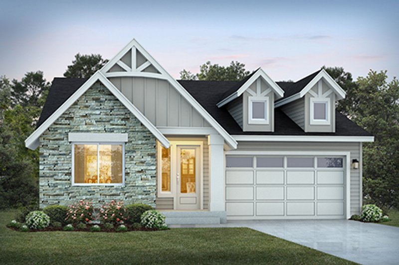 Home Plan - Country Exterior - Front Elevation Plan #569-77