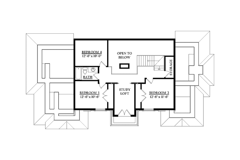Home Plan - Floor Plan - Upper Floor for Country House Plan #937-32 - 4 bed, 2.5 bath