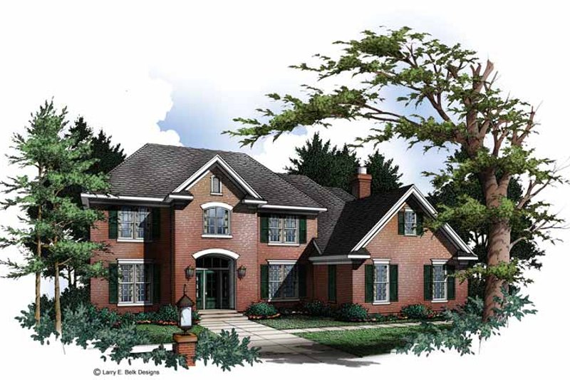 Dream House Plan - Colonial Exterior - Front Elevation Plan #952-241