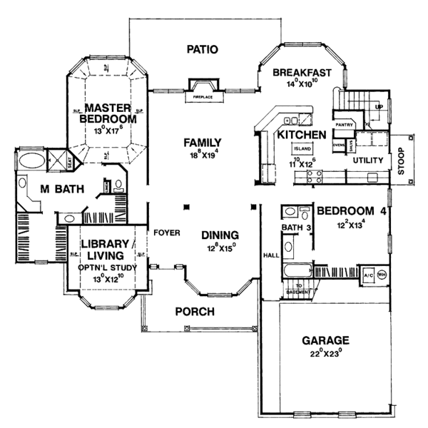 Home Plan - Contemporary Floor Plan - Main Floor Plan #472-175