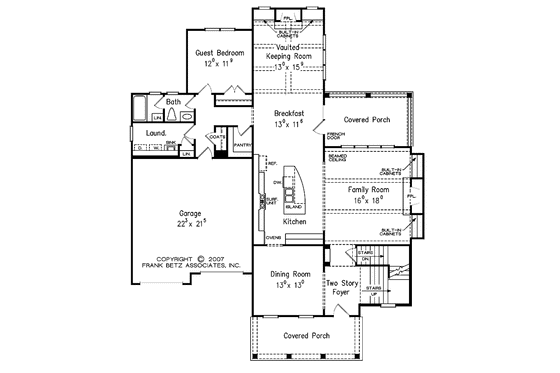 Floor Plan - Main Floor for European House Plan #927-484 - 4 bed, 4 bath