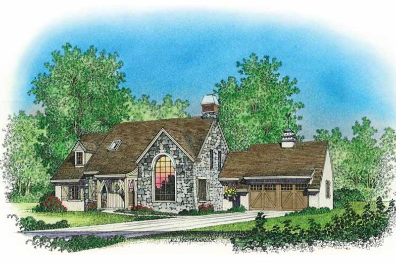 Dream House Plan - Exterior - Front Elevation 3 for Country House Plan #1016-81 - 3 bed, 2 bath
