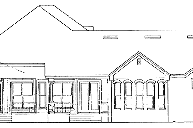 Architectural House Design - Exterior - Rear Elevation for Country House Plan #417-661 - 4 bed, 3.5 bath