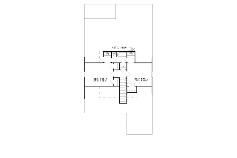 Home Plan - Floor Plan - Upper Floor for Country House Plan #17-2664 - 3 bed, 3 bath