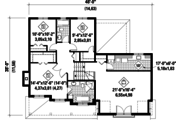 Traditional Style House Plan - 3 Beds 2 Baths 2362 Sq/Ft Plan #25-4496 