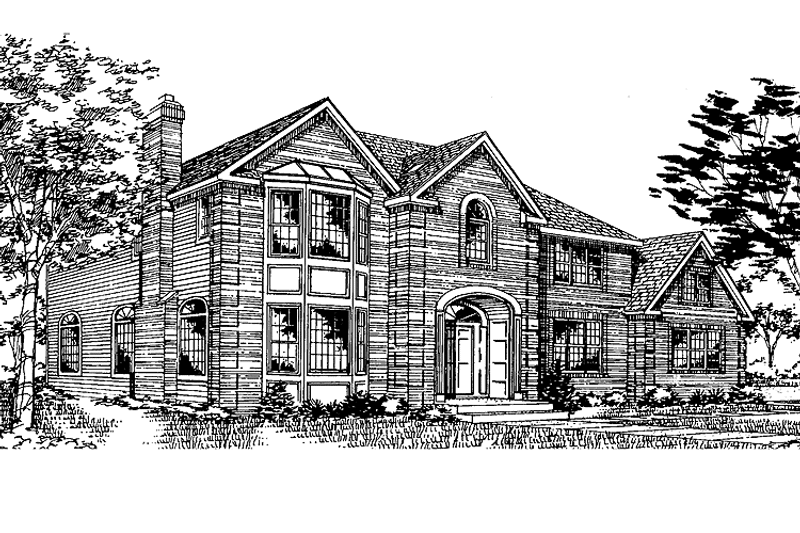 Dream House Plan - Exterior - Front Elevation 3 for Traditional House Plan #314-256 - 4 bed, 2.5 bath