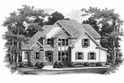 European Style House Plan - 3 Beds 3.5 Baths 2678 Sq/Ft Plan #927-693 