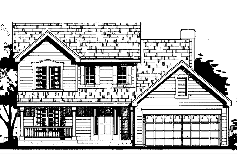 Dream House Plan - Exterior - Front Elevation 3 for Country House Plan #300-108 - 3 bed, 2.5 bath
