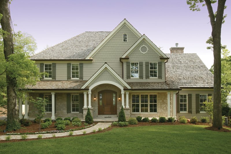 Dream House Plan - Country Exterior - Front Elevation Plan #57-628