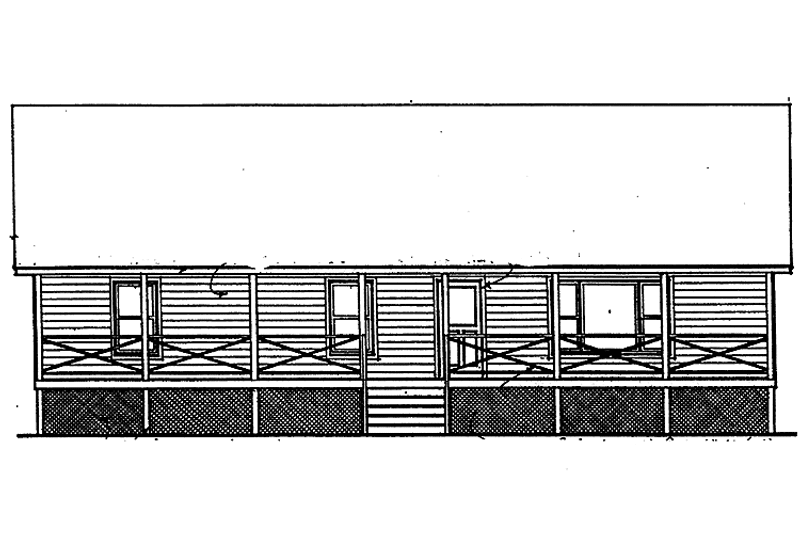 Home Plan - Exterior - Front Elevation 3 for Farmhouse House Plan #30-333 - 3 bed, 2 bath