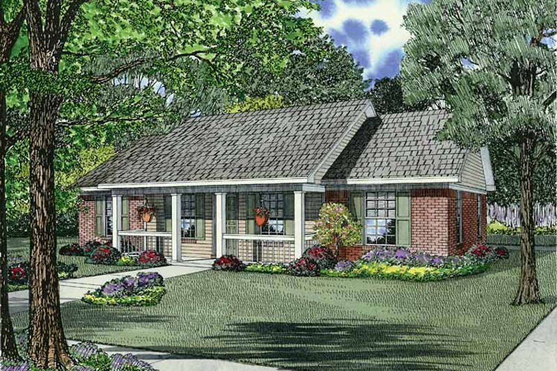 Architectural House Design - Country Exterior - Front Elevation Plan #17-2773