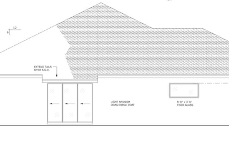 Architectural House Design - Exterior - Rear Elevation for Mediterranean House Plan #1058-43 - 3 bed, 3 bath