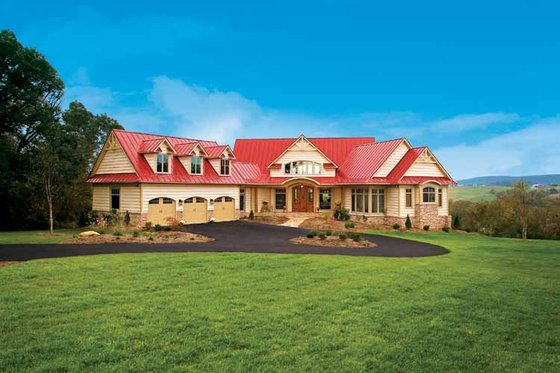 Exterior - Front Elevation 5 for Craftsman House Plan #929-800 - 5 bed, 4 bath