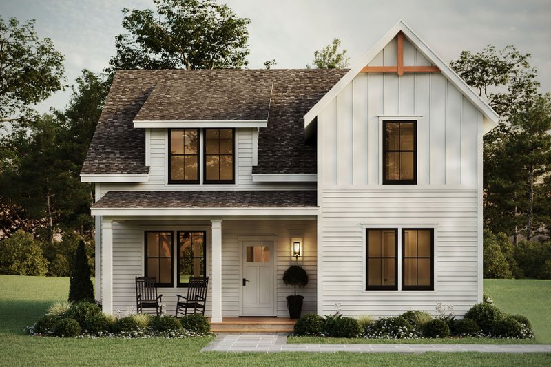 Home Plan - Exterior - Front Elevation 4 for Farmhouse House Plan #461-111 - 3 bed, 2.5 bath