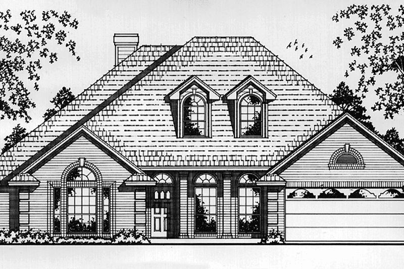 Dream House Plan - European Exterior - Front Elevation Plan #42-687