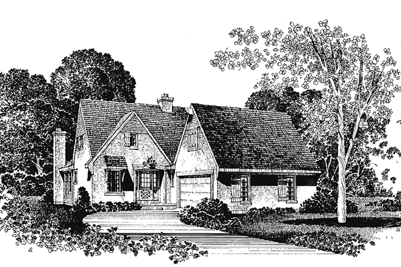 Architectural House Design - Country Exterior - Front Elevation Plan #1016-13