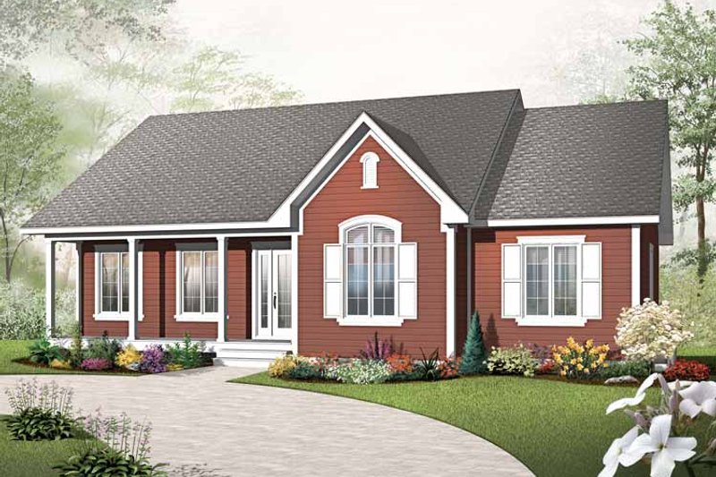 Home Plan - Country Exterior - Front Elevation Plan #23-2499