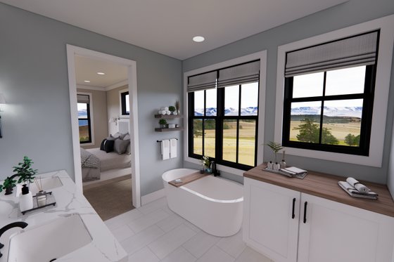 Interior - Master Bathroom for Farmhouse House Plan #51-1324 - 4 bed, 3 bath