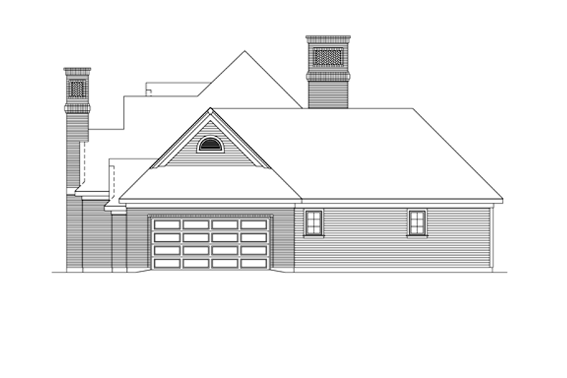 Home Plan - Exterior - Other Elevation for Ranch House Plan #57-627 - 4 bed, 2.5 bath