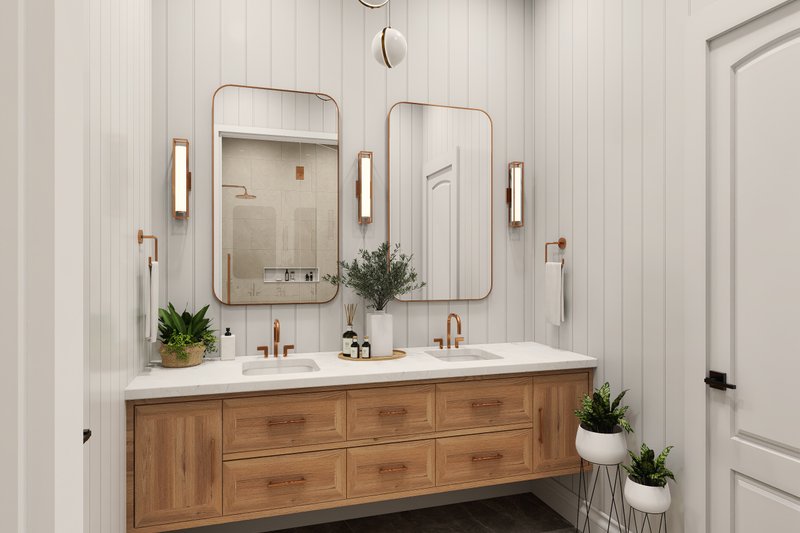 Dream House Plan - Interior - Bathroom for Farmhouse House Plan #119-476 - 3 bed, 2.5 bath
