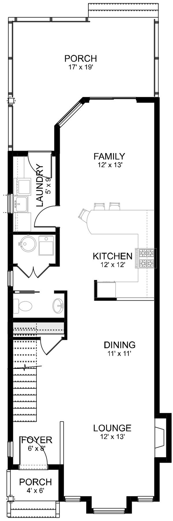 Home Plan - Contemporary Floor Plan - Main Floor Plan #1101-33