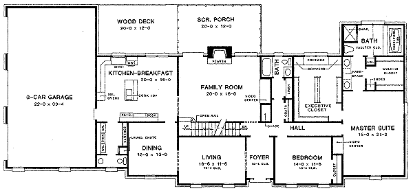 European Floor Plan - Main Floor Plan #10-223