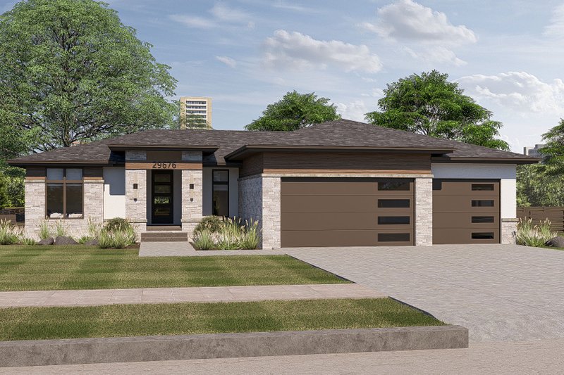 House Design - Modern Exterior - Front Elevation Plan #455-302