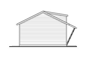 Exterior - Other Elevation 1 for Modern House Plan #1073-46, 1 bath