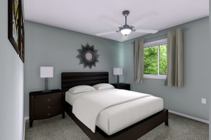 Interior - Bedroom for Traditional House Plan #126-162 - 2 bed, 1.5 bath