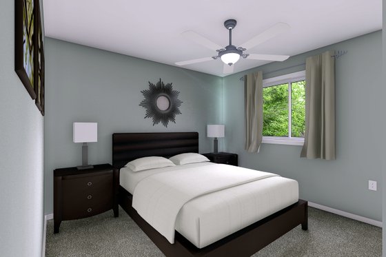 Interior - Bedroom for Traditional House Plan #126-162 - 2 bed, 1.5 bath