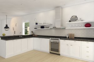 Interior - Kitchen for Cottage House Plan #497-13 - 2 bed, 2 bath