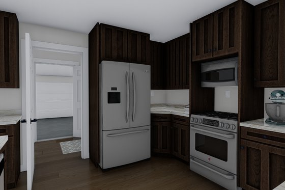 Interior - Kitchen 2 for Traditional House Plan #1060-62 - 3 bed, 2.5 bath