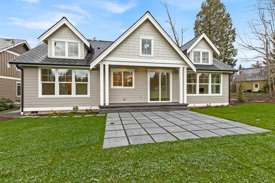 Exterior - Rear Elevation for Craftsman House Plan #1070-147 - 3 bed, 2 bath
