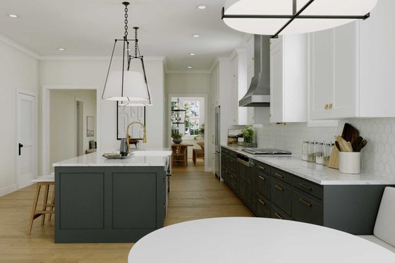 Interior - Kitchen 1 for Tudor House Plan #461-98 - 4 bed, 3 bath