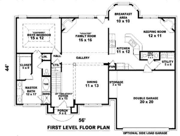 European Floor Plan - Main Floor Plan #81-13673