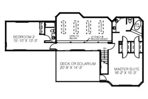 Floor Plan - Upper Floor for Modern House Plan #60-141 - 4 bed, 3 bath