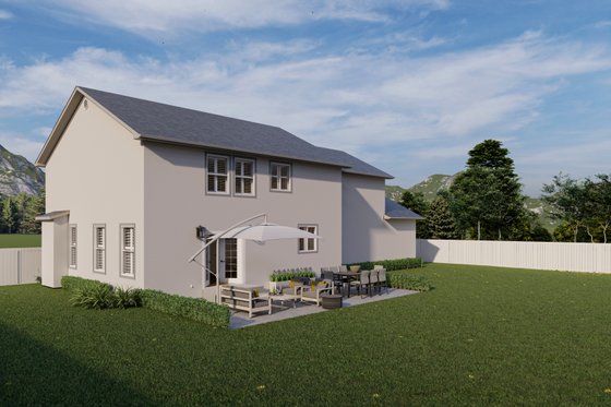 Exterior - Front Elevation 6 for Traditional House Plan #1060-15 - 4 bed, 3.5 bath