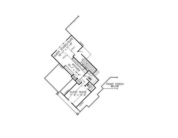 Dream House Plan - Craftsman Floor Plan - Upper Floor Plan #54-515
