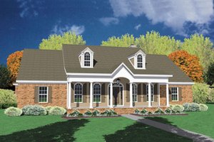 Traditional Exterior - Front Elevation Plan #36-209