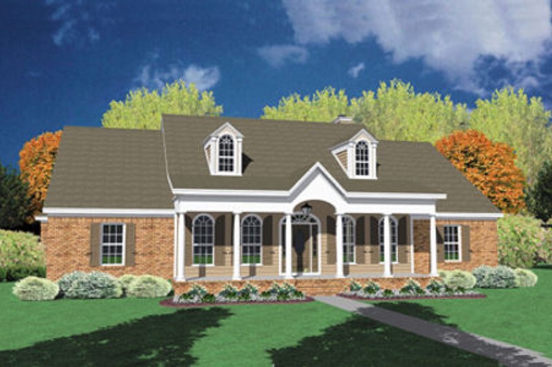 Dream House Plan - Traditional Exterior - Front Elevation Plan #36-209