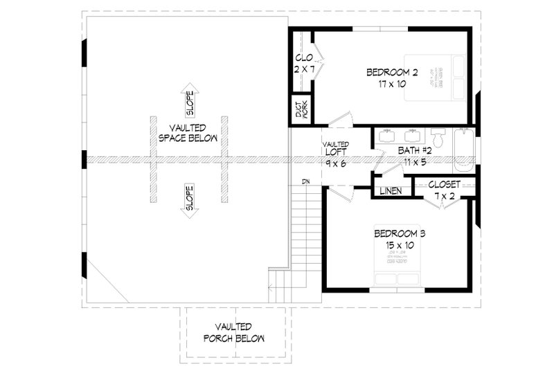 Home Plan - Floor Plan - Upper Floor for Traditional House Plan #932-467 - 4 bed, 3.5 bath