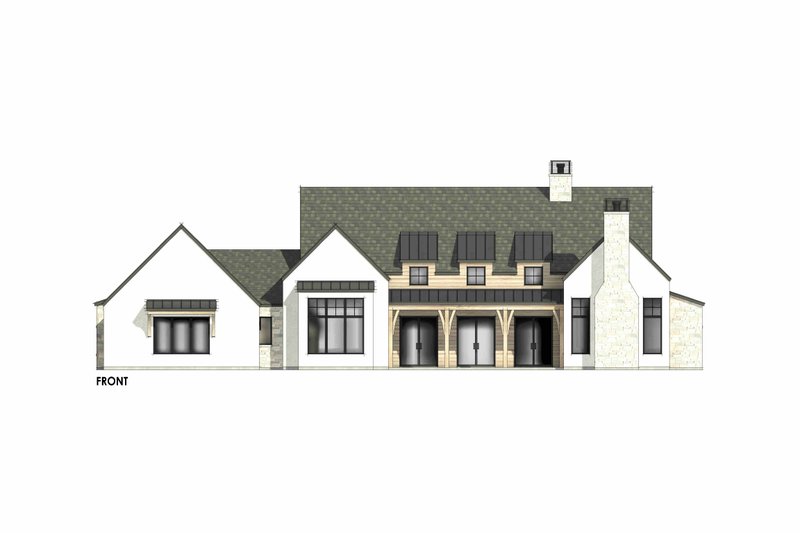 House Design - Exterior - Front Elevation 6 for Country House Plan #1096-18 - 4 bed, 4.5 bath