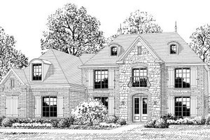 European Exterior - Front Elevation Plan #424-330