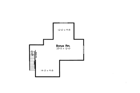 Floor Plan - Other Floor for European House Plan #312-632 - 3 bed, 2 bath
