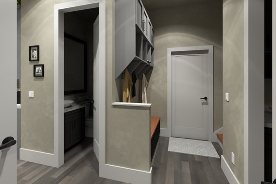 Interior - Laundry for Cottage House Plan #120-285 - 3 bed, 2.5 bath