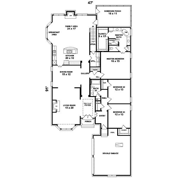 European Floor Plan - Main Floor Plan #81-616