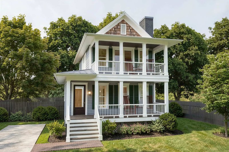 Architectural House Design - Craftsman Exterior - Front Elevation Plan #79-303